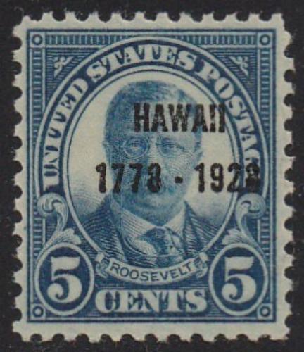 # 648 (1928) Hawaii Sesquicentennial - Sgl, VF MLH