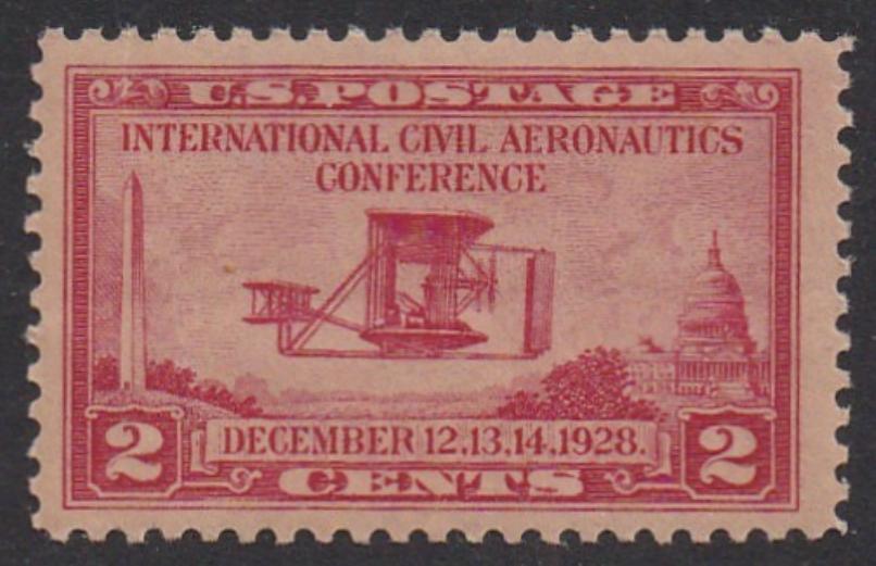 # 649 (1928) Wright Airplane - Sgl, VF MH