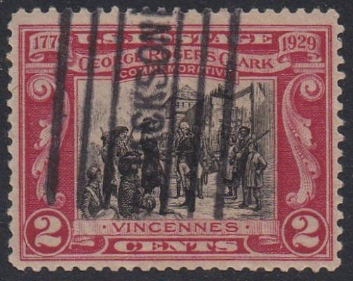 # 651 (1929) George Rogers Clark - Sgl, Used