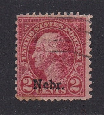 # 671 (1929) Washington, Nebraska Overprint - Sgl, Used [2]
