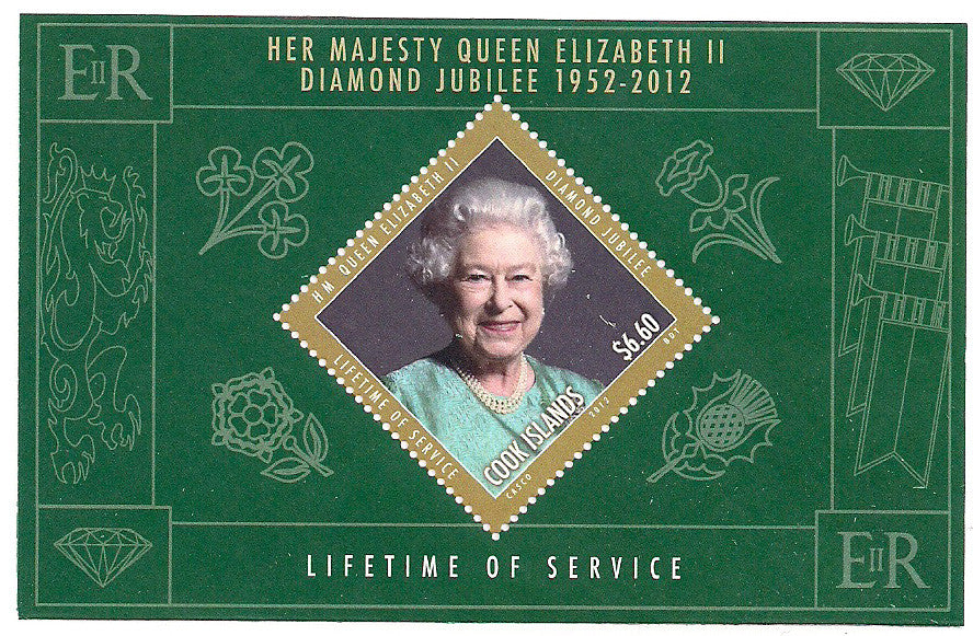 CI # 1407a Diamond Jubilee Souvenir Sheet