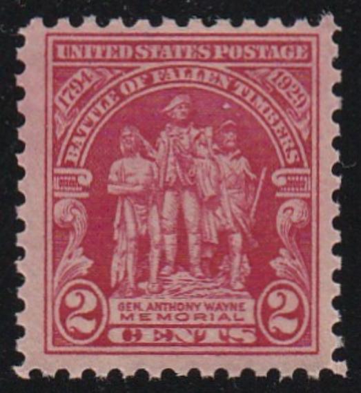 # 680 (1929) Battle of Fallen Timbers - Sgl, VF MNH [2]