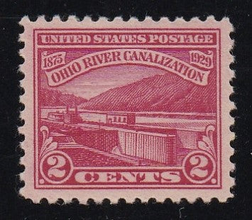 # 681 (1929) Ohio River - Sgl, XF MNG