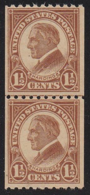 # 605 (1925) Harding - Coil LP, MNH