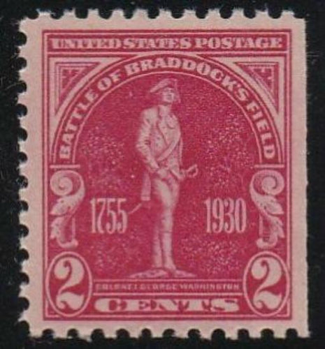 # 688 (1930) Braddock's Field - Sgl, VF MNH, SE [1]