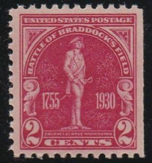 # 688 (1930) Braddock's Field - Sgl, VF MNH, SE [1]