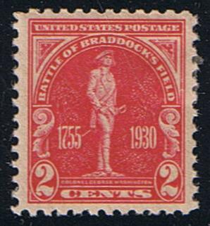 # 688 (1930) Braddock's Field - Sgl, FVF MNH