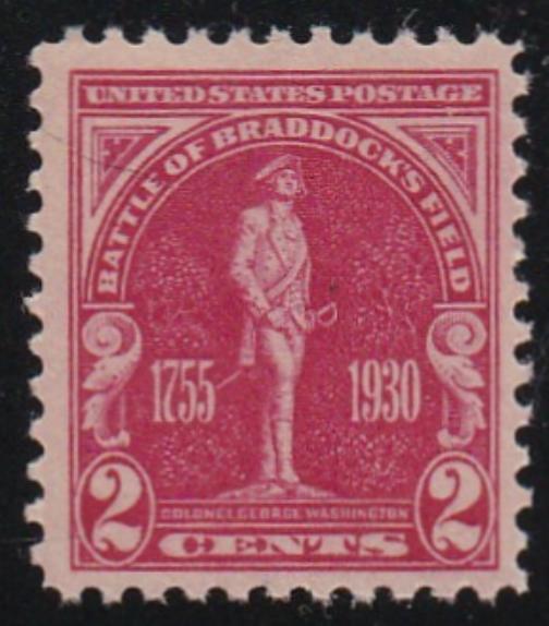 # 688 (1930) Braddock's Field - Sgl, VF MNH [1]