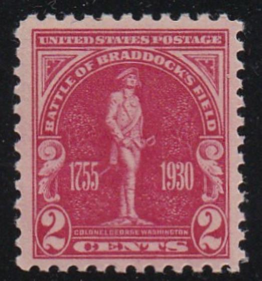 # 688 (1930) Braddock's Field - Sgl, VF MNH [2]
