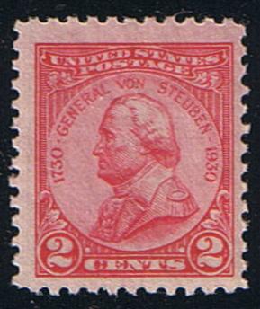 # 689 (1930) von Steuben - Sgl, FVF MNH
