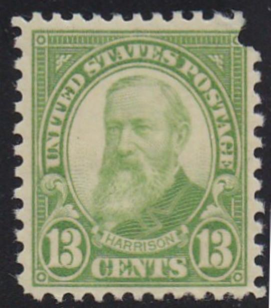 # 694 (1931) Harrison - Sgl, MNH, fault