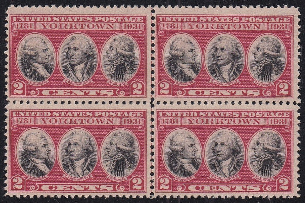 # 703 (1931) Yorktown - BK/4, V Line, VF MNH