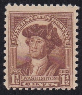 # 706 (1932) Washington Portraits - Sgl, Fine MNH