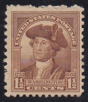 # 706 (1932) Washington Portraits - Sgl, FVF MH