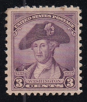 # 708 (1932) Washington Portraits - Sgl, FVF MH