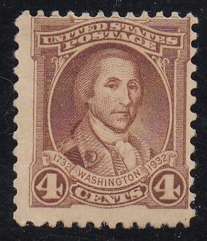 # 709 (1932) Washington Portraits - Sgl, VG MH
