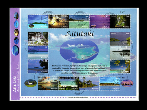 A # 561a Island Aerial Views Tourism Sheetlet -- Numbered Edition