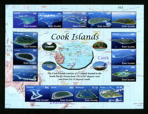 CI # 1343 Island Aerial Views Sheetlet -- Numbered Edition