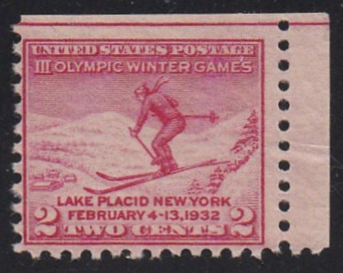 # 716 (1932) Olympics - Sgl, UR Corner, F MNH
