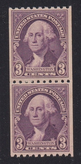 722 (1932) Washington - Coil pr, VF/XF MNH