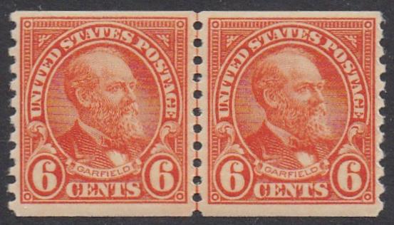 # 723 (1932) Garfield - Coil LP, VF/XF MNH [3]
