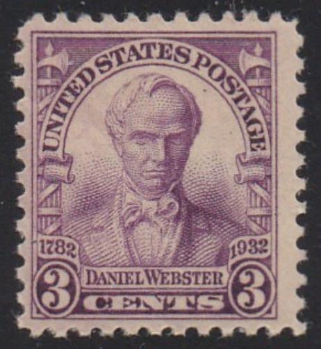 # 725 (1932) Webster - Sgl, FVF MNH
