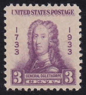 # 726 (1933) Gen. Oglethorpe - Sgl, XF MNH