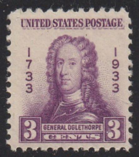 # 726 (1933) Gen. Oglethorpe - Sgl, VF MNH