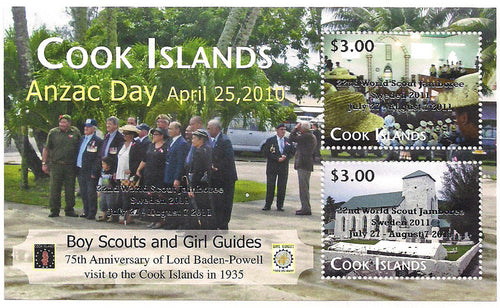 # 1400 Anzac Day - 22nd World Scout Jamboree Souvenir Sheet - Silver Ovpt