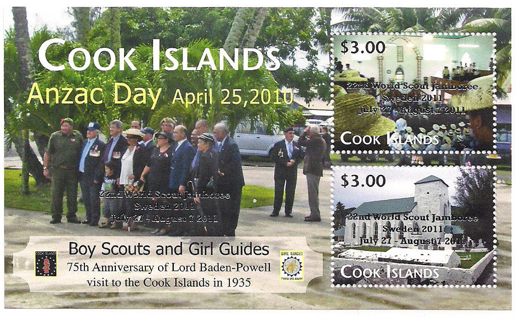 # 1400 Anzac Day - 22nd World Scout Jamboree Souvenir Sheet - Silver Ovpt