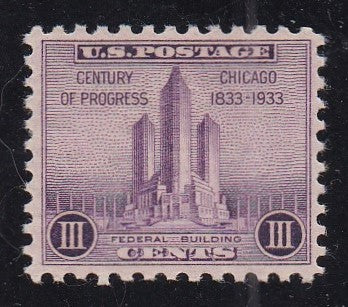 # 729 (1933) Federal Building - Sgl, MNH