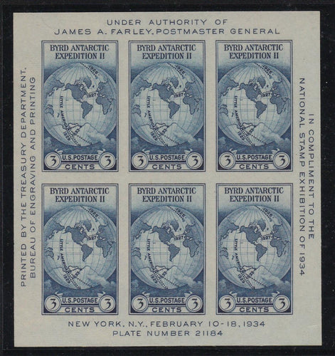 # 735 (1934) Byrd Antarctic - S/S, NGAI