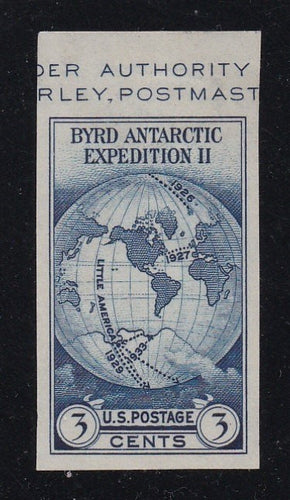 # 735a (1934) Byrd Antarctic - SS sgl, Top mgn, NGAI