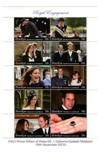 # 479 Royal Engagement Compound Sheetlet