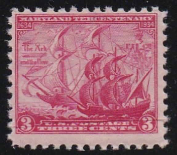 # 736 (1934) Mayrland Tercentenary - Sgl, FVF MNH, gum bend