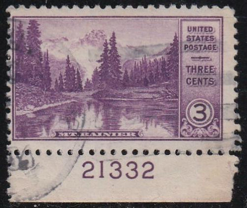 # 742 (1934) National Parks - Plt sgl, B #21332, Used