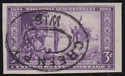 # 755 (1935) Wisconsin - Sgl, Used [1]