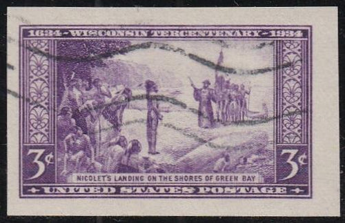 # 755 (1935) Wisconsin - Sgl, Used [3]