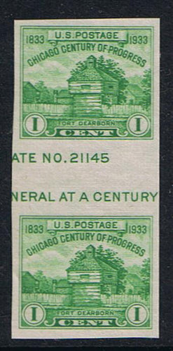# 766a (1935) APS Issue - S/S, V pr / H gutter, NGAI