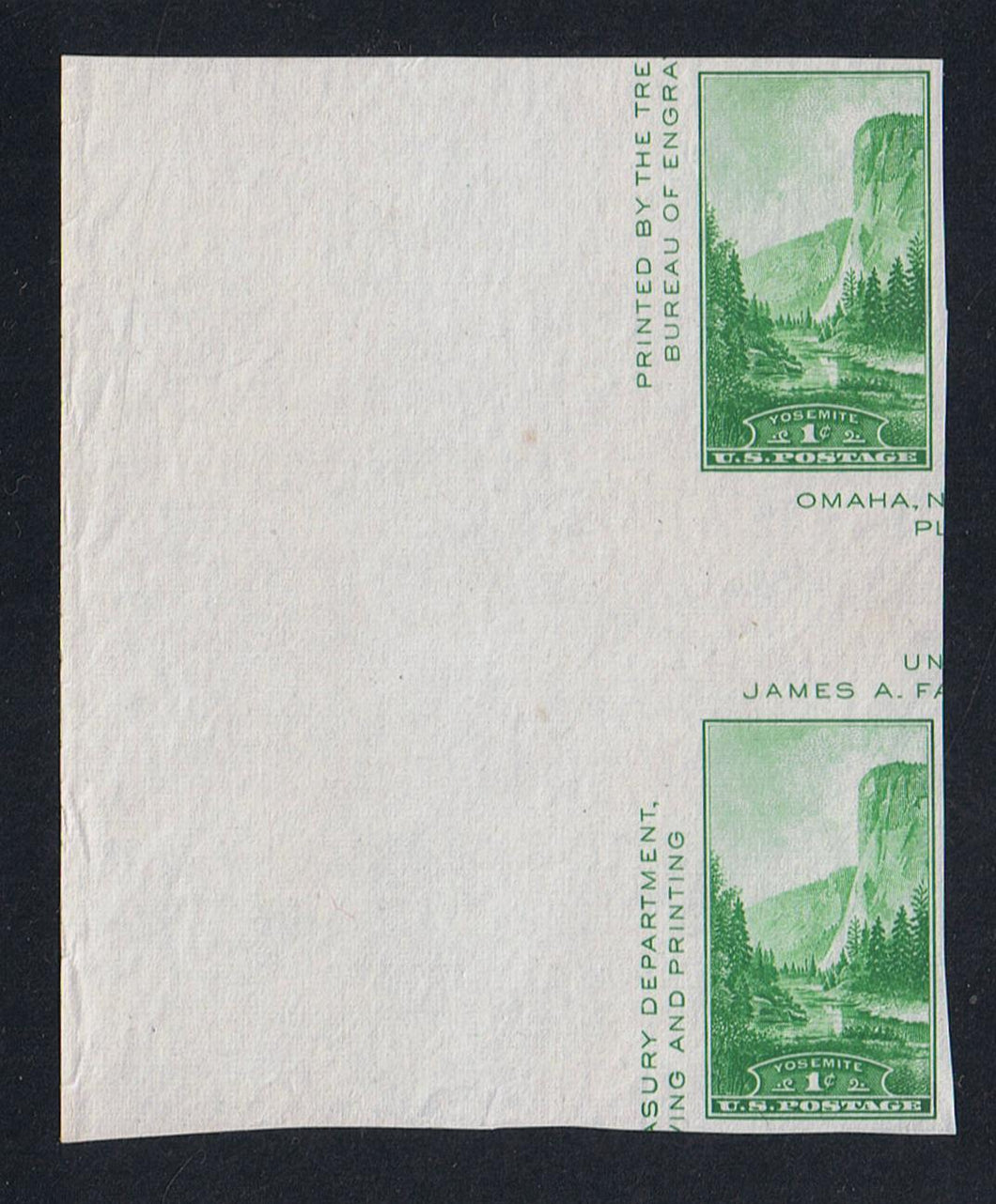# 769a (1935) National Parks S/S, Farley Special Printing - V pr / H Gutter, NGAI