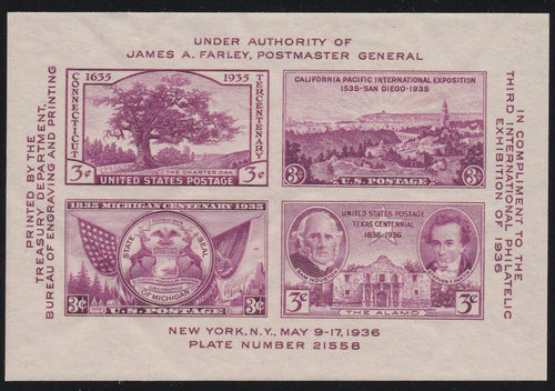 # 778 (1936) Third International Expo - SS, MH