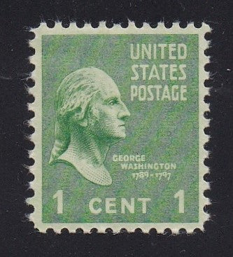 # 804 (1938) Washington, green - Sgl, MNH