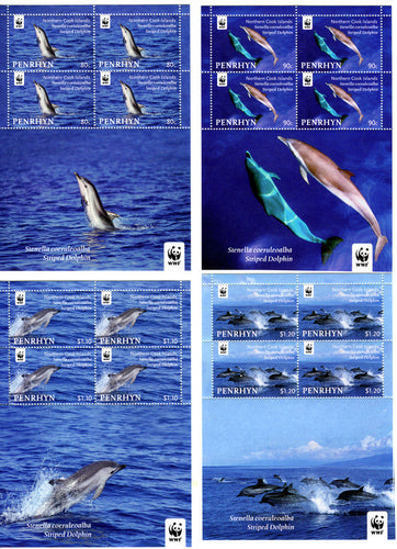 # 472-75 (2010) WWF Dolphins Sheetlets