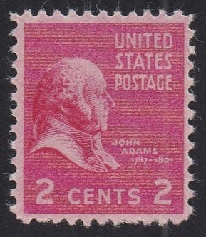# 806 (1938) J Adams, rose carmine - Sgl, MNH