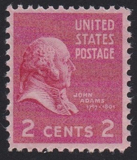 # 806 (1938) J Adams, rose pink - Sgl, MNH