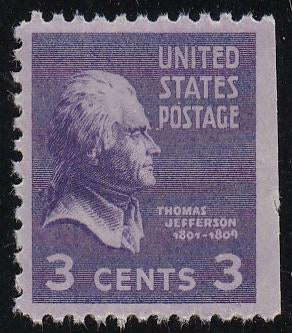 # 807a (1942) Jefferson - Bklt sgl, MNH