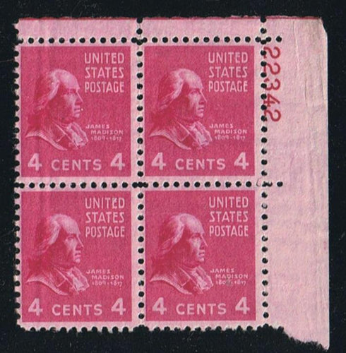 # 808 (1938) Madison - PB, UR #22342, MNH [1]