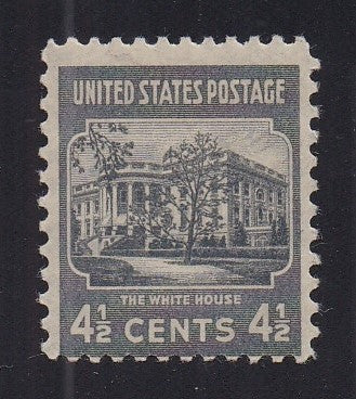 # 809 (1938) White House, dark gray - Sgl, MNH