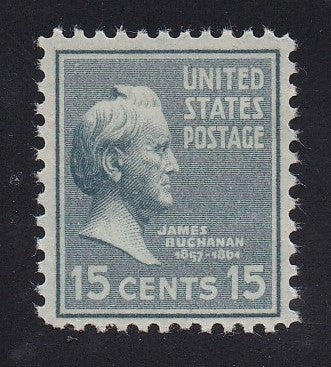# 820 (1938) Buchanan, blue gray - Sgl, MNH