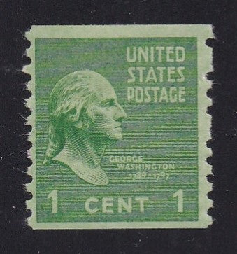 # 839 (1939) Washington - Coil sgl, H, MLH